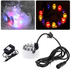12 LED Ultrasonic Light Fogger Water Fountain Pond Atomizer Air Humidifier US