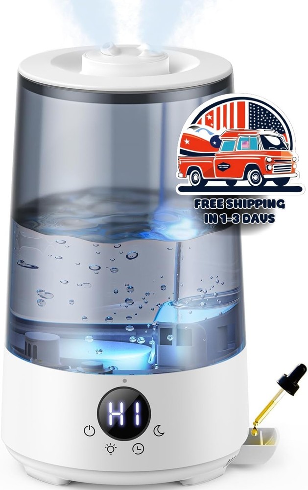 Humidificadores Para Dormitorio Y Hogar, 3,6 L Vapor Frío, Llenado Superior NEW