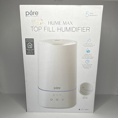 Pure Enrichment Hume Max Cool Mist Top Fill Humidifier 3.7L 475 sq ft White NEW