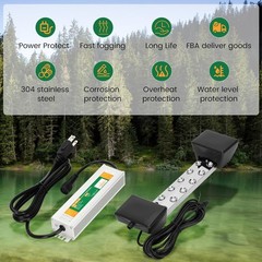 ✅ Ultrasonic Mist Maker Fogger 12 Head(9000Ml/H), 110V 400W Power Water Proof Ul