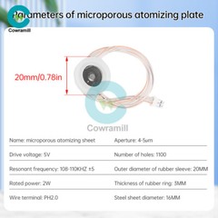 USB DC 5V Ultrasonic Mist Maker Atomizing Module Humidifier DIY Kits 108KHZ