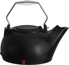 Whistling 1.8L Cast Iron Humidifying Kettle with Cool Touch Chrome Handle