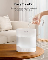 Humidifiers for Bedroom Home,2.5L Top Fill Cool Mist Air Humidifier for Large…