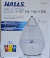 Halls Filter-Free Ultrasonic Cool Mist Humidifier Vapor Pad tray 1/2 ga tank New