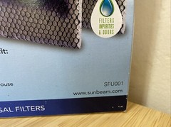 Sunbeam (SFU001) Cool Mist Humidifier Filter – Pack of 2