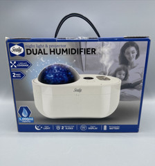 SEALY DUAL SPRAY HUMIDIFIER WITH NIGHT LIGHT AND PROJECTOR