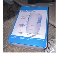 Walgreens Ultrasonic Personal Humidifier 2-Speed Auto Shut-Off White/Blue