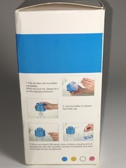 Pink Mini Portable Blue Bottle Cap Air Humidifier With USB Cable for Office/Home