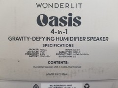 Oasis Wonderlit Gravity Humidifier Speaker LED Fish Tank Bluetooth