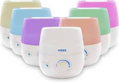 Vicks 0.6 Gallon NaturalCare Cool Mist Ultrasonic Humidifier Night light VUL530™