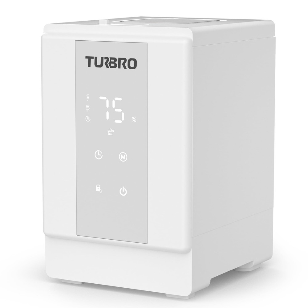 TURBRO 4L/1Gal 304 Stainless Steel Steam Humidifier Warm Mist Humidifier GLS04