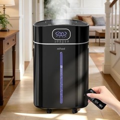 16L Warm Cool Mist Humidifier 1500sqft Flame Light