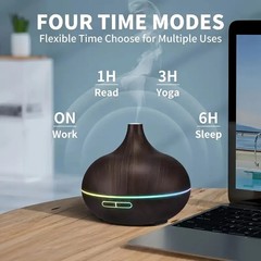2PC Aroma Diffuser Humidifier With 12x33oz Essential Oils Colorful LED & Remote