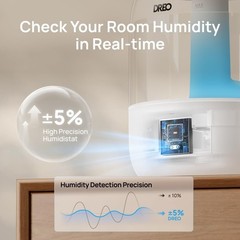 3L Humidifiers for Bedroom, 30H Runtime, 26 dB Quiet, New Edition | Easy to R…