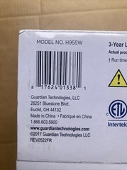 PureGuardian 30Hour Top Fill Cool Mist Ultrasonic Humidifier/Diffuser H955W NEW