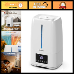 6L Ultrasonic Humidifier – Cool & Warm Mist, Smart Control, Aroma Diffuser, Quie