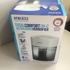 HoMedics Total Comfort UV-C Cool Mist Humidifier Ultrasonic Quiet Sleep Breathe.