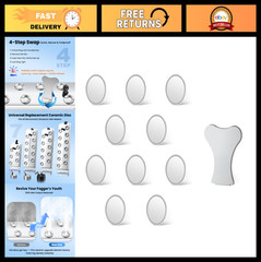 10 PCS 20MM Ceramic Discs for Ultrasonic Mist Maker | Tool Included for Easy Rep