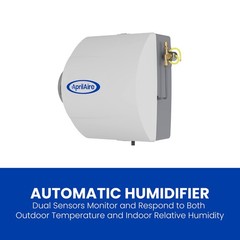 AprilAire 600 Whole-House Humidifier, Automatic High 1700-5000 sq. ft., White