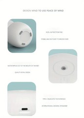 600ml Anti-Gravity Water Droplet Humidifier USB Quiet Cool Mist LED Night Light
