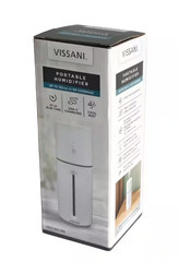 Vissani Portable Humidifier USB-C Rechargeable w/ LED Accent Light-New in Box