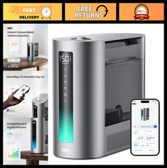 6L Smart Humidifier for Bedroom, Warm & Cool Mist, 60Hr Quiet, Timer, Alexa/Goog
