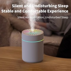 180ML USB Mini Humidifier Home Air Purifier Diffuser Cool Mist Black 1PC 80g