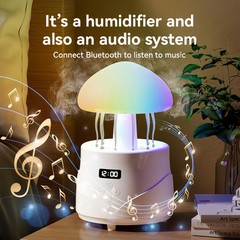 AVEKI Jellyfish Humidifiers for Bedroom with Bluetooth Speaker, 600ml Cute Hu…