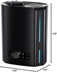 Ultrasonic Cool Mist Humidifier for Bedroom | 25dB Quiet