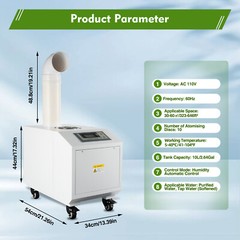 Cool Fog Maker Machine Ultrasonic Humidifier Commercial Industrial Continuous