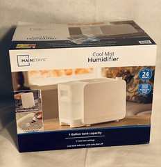 Mainstays Cool Mist Humidifier 1 gal MDH-0103JW – White Whole room Humidifier