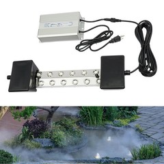 12-Head 110V Ultrasonic Mist Maker Kit Pond Fogger Mister Machine w/2 Buoy NEW!