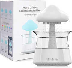 Cloud Rain Humidifier for Bedroom with Soothing Rain Sounds Sleep Aid, Waterfall