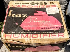 VTG 50s/60s Kaz X-100 Princess Pink Vaporizer/Humidifier W/Box Tested Works