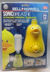 Duck Bell and Howell SonicBreathe Ultrasonic Personal Humidifier Water Bottle