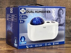 Sealy Night Light & Projector Dual Humidifier 2 Mist Modes Rechargeable Battery