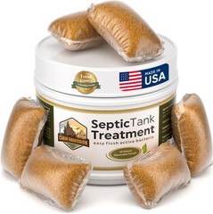 Septic Tank Treatment – 1 Year Supply Easy Flush Live Bacteria Packets (12 Count