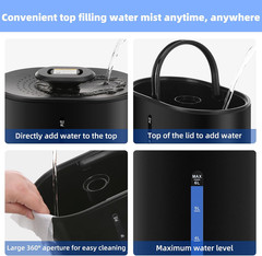 6L Humidifiers for Bedroom Large Room Home,Cool and Warm Humidifier for Baby and