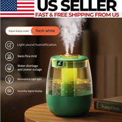 1.5L Humidifiers for Bedroom Indoor Ultrasonic Cool Mist LED Humidifier Top Fill