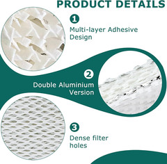 4 Pack 35 Water Panel for Humidifier Filter, Compatible with April.Aire 300 350