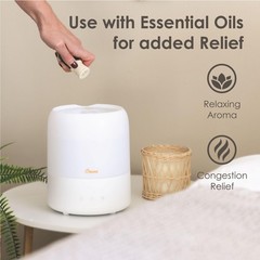 Crane Top Fill Mini Humidifier Bedroom And Nursery 3-In-1 Essential Oil