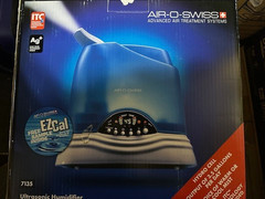 AIR-O-SWISS AOS 7135 Ultrasonic Humidifier Warm and Cool Mist Working