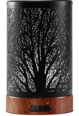 ✨Essential Oil Diffuser Black Metal Aromatherapy Cool Mist Ultrasonic LED Color