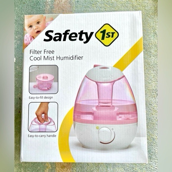 Safety 1st Filter Free Cool Mist Home Humidifier Adjustable Knob Auto Shut-Off