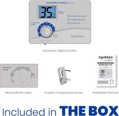 AprilAire 60 Digital Whole-House Humidistat with Outdoor Temp Sensor 24VAC White