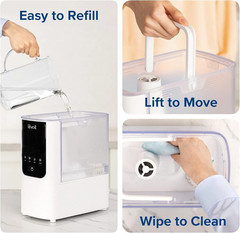 LEVOIT Air Humidifiers for Bedroom Home, Smart Warm and Cool Mist OasisMist4.5L