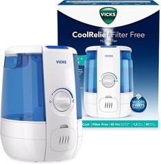 1.2 Gal Cool Mist Humidifier 40Hr Runtime Small Medium Room Vaporizer
