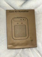 L7 Tabletop Cool Mist Humidifier 500ml, LED Display, Air Purifier, White