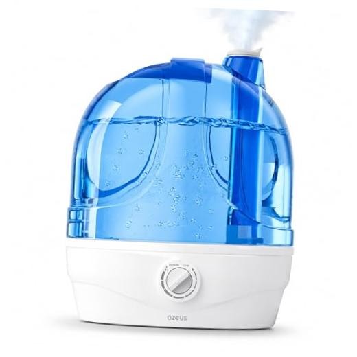 2.8L Large Capacity Ultrasonic Cool Mist Humidifier – Powerful Light blue