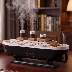 ACOTOBOW 250ml Ship Modelling Essential Oil Diffuser Cool Mist 250ml, Black